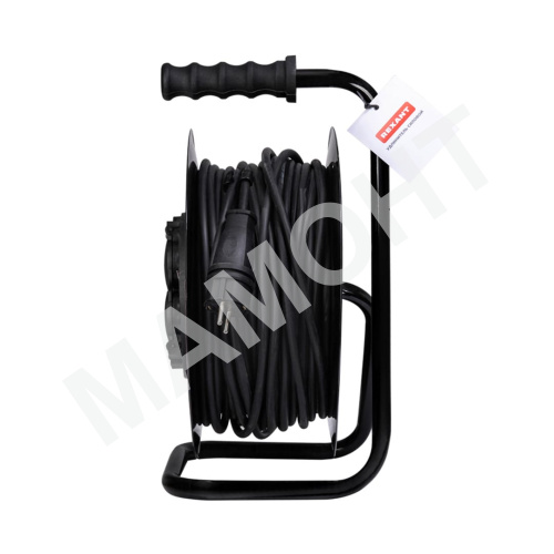 Удлинитель силовой КГ на катушке 4 гнезда, с/з 50 м REXANT