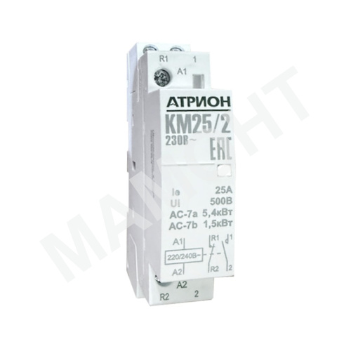 Контактор модульный АТРИОН КМ25/2, 25А, 1HO+1H3