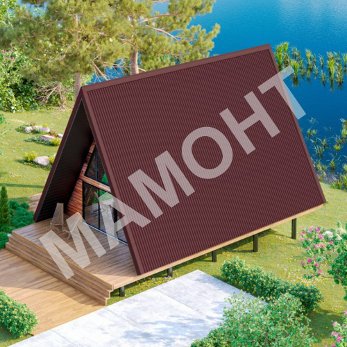 Комплект кровли Ондулин с утеплением, красный (150 м2)