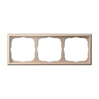 Рамка Systeme Electric ARTGALLERY 3-постовая, песочный