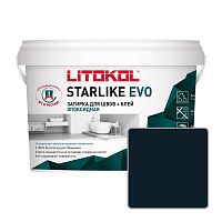 Фуга эпоксидная Litokol STARLIKE EVO 145 NERO CARBONIO (угольно черный), 2,5 кг
