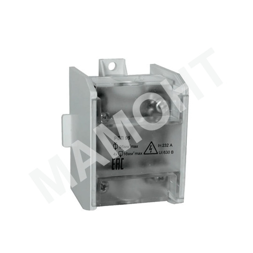 Блок распределительный проходной АТРИОН РБП95 с крышкой