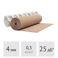 Полотно звукоизолирующее для пола ТехноСонус Виброфлор 4 мм, 15 м2