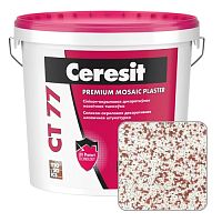 Штукатурка мозаичная силикон-акриловая Ceresit CT 77, AUSTRALIA 1, 25 кг