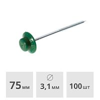 Гвоздь кровельный ONDULINE (зеленый) 100шт