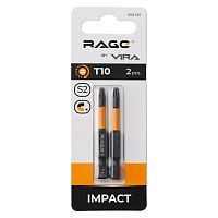 Биты "звездочки" TORX-10 50мм торсионные (2 шт.) RAGE by VIRA (554145)