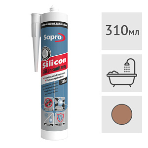 Силиконовый герметик Sopro 065 (52) коричневый, 310 мл