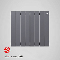 Радиатор биметаллический Royal Thermo PianoForte 500 Silver Satin (серебристый)