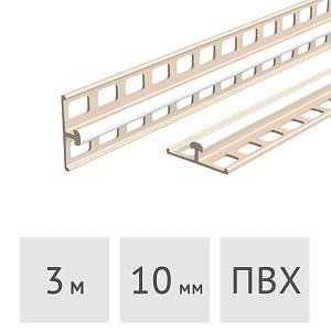 ЕвроМаяк штукатурный ПВХ Ideal 10 x 3000 мм