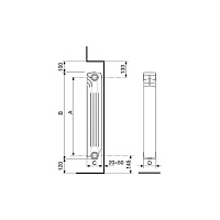 Радиатор алюминиевый Nova Florida EXTRATHERMSERIR SUPER B4 500/100 (белый)