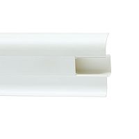 Плинтус ПВХ с кабель-каналом WIMAR 834 Белый Матовый