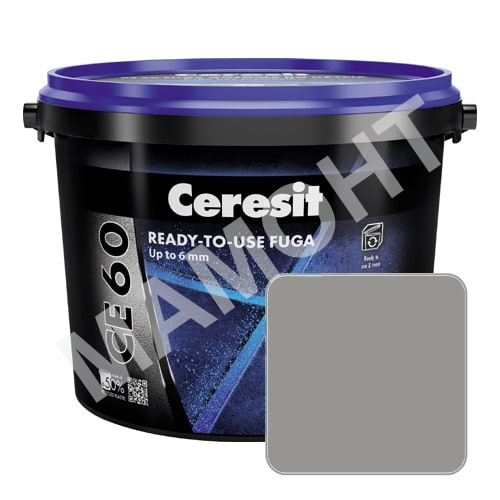 Затирка для швов готовая Ceresit CE60 №13 антрацит, 2 кг
