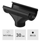 Воронка желоба Docke Lux ПВХ 141 мм / 100 мм, карбон