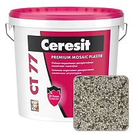 Штукатурка мозаичная силикон-акриловая Ceresit CT 77, DOLOMITE 1, 25 кг