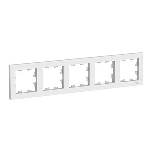 Рамка Systeme Electric ATLASDESIGN 5-постовая, белый