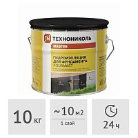 Мастика Aquamast для гидроизоляции фундаментов битумная холодная, 10 кг