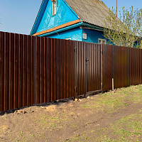 Профнастил МП-20 А 1,5 х 1,15 м (RAL 8017, темно-коричневый) 0,45 мм