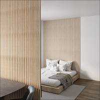 Интерьерная рейка МДФ STELLA Милана Дуб Сонома 20*30*2700 мм