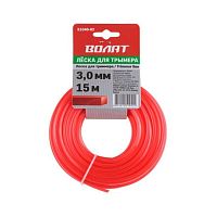 Леска для триммера 3 мм х 15 м квадратное сечение ВОЛАТ (51010-01)