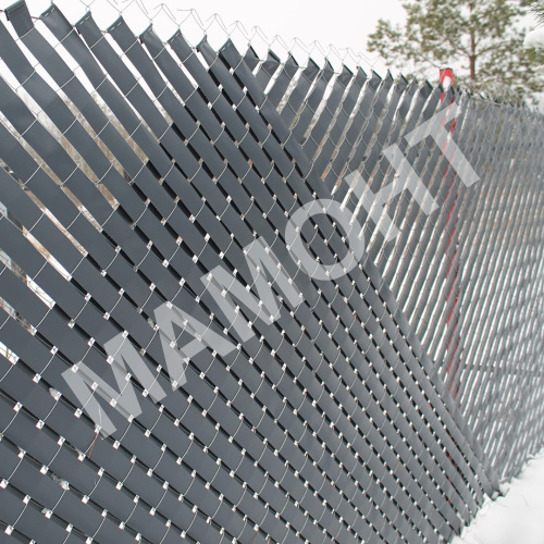 Лента для забора декоративная MAXIMUM 48 мм, 50 м, (RAL7016, серый) - Фото 2