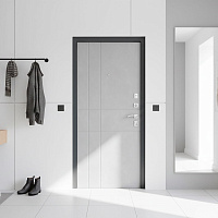 Дверь ТИТАН Антеро Антрацит / Бетон снежный Промет