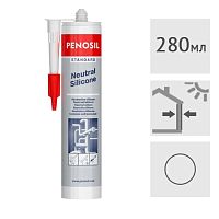 Силиконовый герметик Penosil Standard Neutral Silicone нейтральный прозрачный, 280 мл