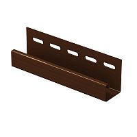 J-планка Ю-Пласт 3 м, Коричневый