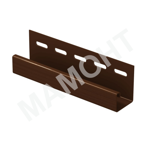 J-планка Ю-Пласт 3 м, Коричневый
