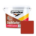 Краска Condor Dachfarbe Крыши и цоколи D 17 (красно-коричневый), 13 кг