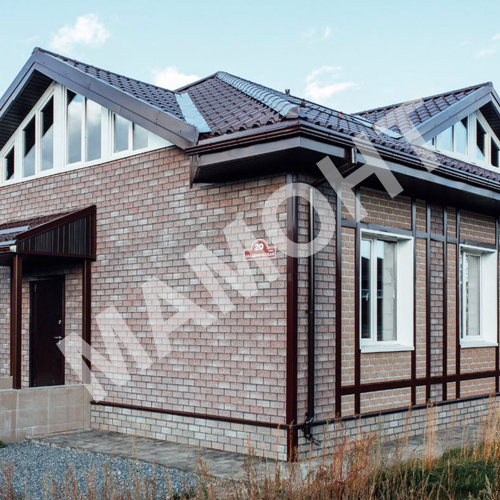Фасадная плитка HAUBERK ТЕХНОНИКОЛЬ Мраморный Кирпич 2 м2 - Фото 2