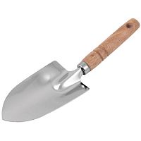 Совок садовый широкий с деревянной ручкой (0532-1)