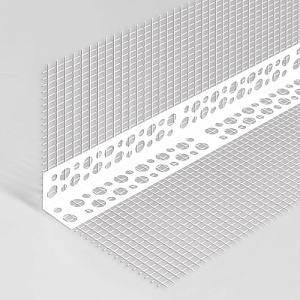 Уголок фасадный штукатурный ПВХ с сеткой, 100 x 150 мм, 3 м