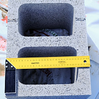 Блок керамзитобетонный для вентканалов 300 x 240 х 400 мм ТермоКомфорт (до 5% колотые)