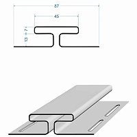 H-профиль Docke PREMIUM 3 м, голубика