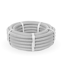 Труба гофрированная ПВХ 16 мм с зондом (10 м) Промрукав