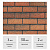 Фасадная плитка Docke PREMIUM BRICK Клубника, 2 м2 - Превью