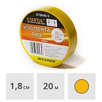 Изолента ПВХ 18 мм х 20 м желтая STARTUL PROFI (ST9046-5)