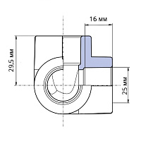 Тройной уголок ПП Wavin Ekoplastik