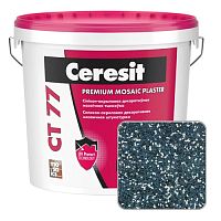 Штукатурка мозаичная силикон-акриловая Ceresit CT 77, CANADA 6, 25 кг