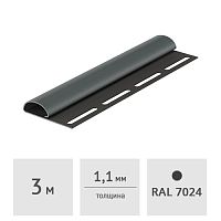 Профиль финишный Docke PREMIUM 3м, графит