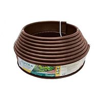 Бордюр садовый пластиковый 100 мм 10 м коричневый Standartpark KANTA (SP Б-1000.10.02-ПП)