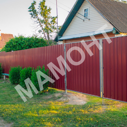 Профнастил МП-20 А 1,7 х 1,15 м (RAL 3005, красный) 0,45 мм