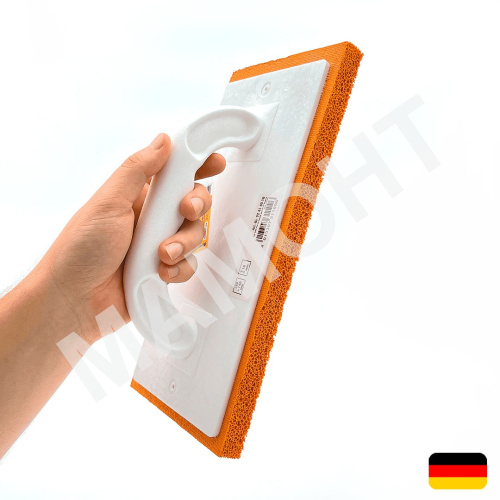 Терка затирочная с пористой резиновой губкой 280 x 140 мм, 18 мм МАМОНТ (INS-MMNT-1076)