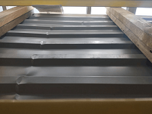 БРАК Профнастил МП-20 А 2 х 1,15 м (RAL 6005, зеленый) 0,45 мм