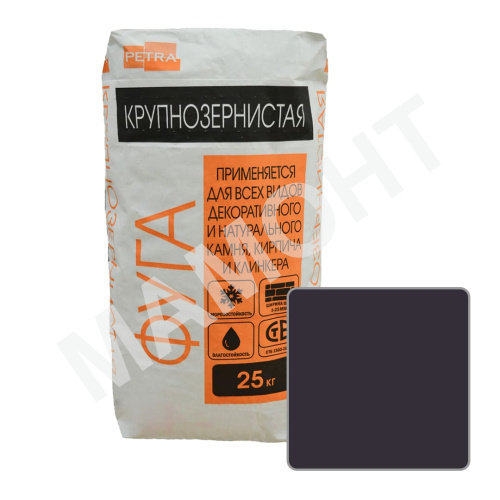 Фуга PETRA крупнозернистая К09 графит, 25 кг