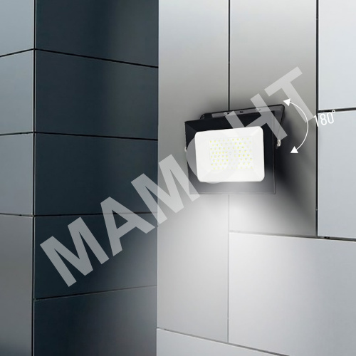 Прожектор светодиодный СДО-7 100Вт черный IN HOME