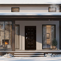 Дверь ВИНТЕР Антик медь / Беленый дуб Промет