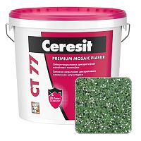 Штукатурка мозаичная силикон-акриловая Ceresit CT 77, IRELAND 6, 25 кг