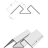 Угол внутренний Docke PREMIUM 3 м, голубика