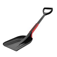 Лопата снеговая автомобильная пластмассовая со скребком Fachmann (05.111)